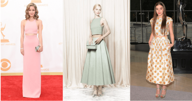 crop tops for fall alice and olivia rose byrne hailee steinfeld