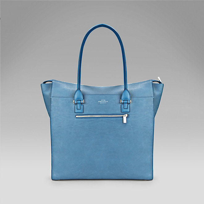 smythson eliot tote prussia blue