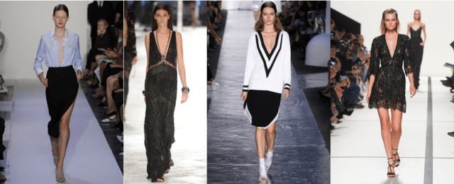 deep v neckline spring 2014 fashion week elie saab altuzarra rag and bone cavalli
