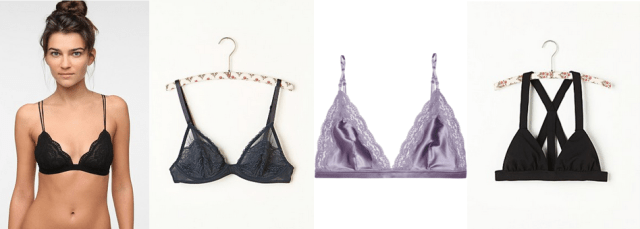 lace triange bras free people urban outfitters stella mccartney