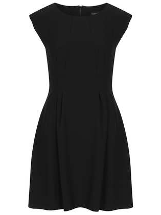 topshop crepe seam flippy dress fit and flare