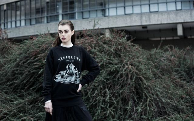 the orphan's arms tea for two baggy sweatshirt cotton sweater