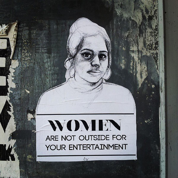 stop telling women to smile sexual harassment art street art mural