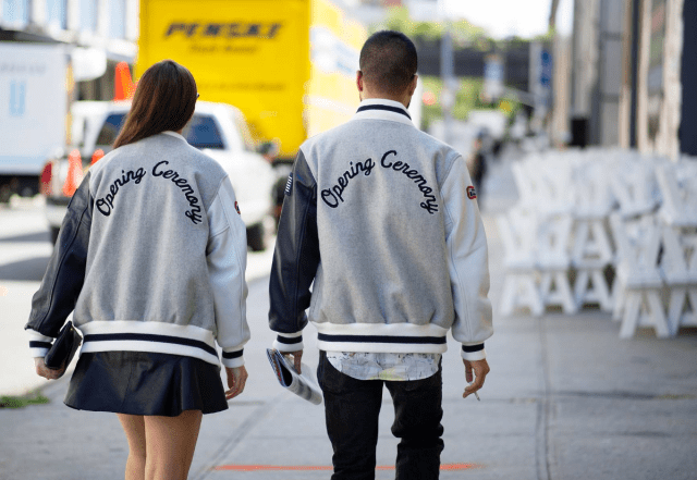 opening ceremony varsity jacket nyfw