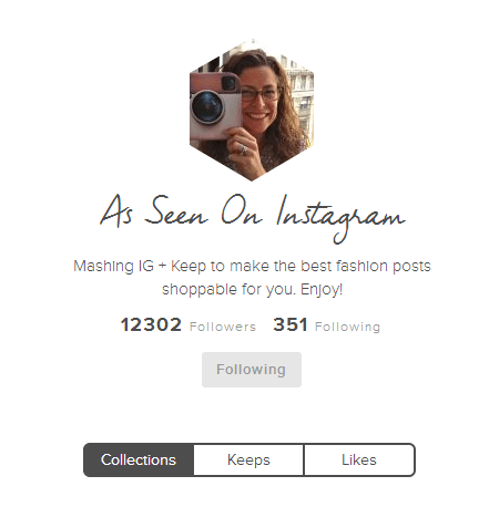 keep as seen on instagram shopping