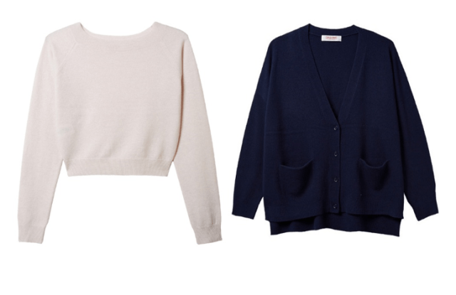 organic by john patrick crop knit and perfect cardigan