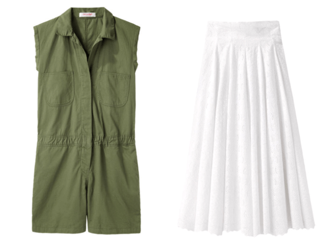 organic by john patrick romper eyelet skirt