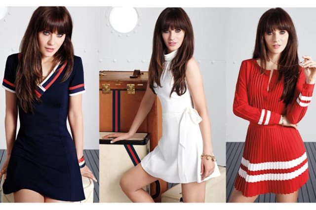 zooey deschanel for tommy hilfiger for tommy from zooey elle magazine
