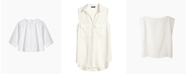 white blouse top shirt