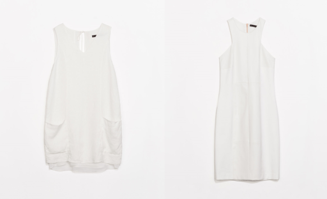zara white dress
