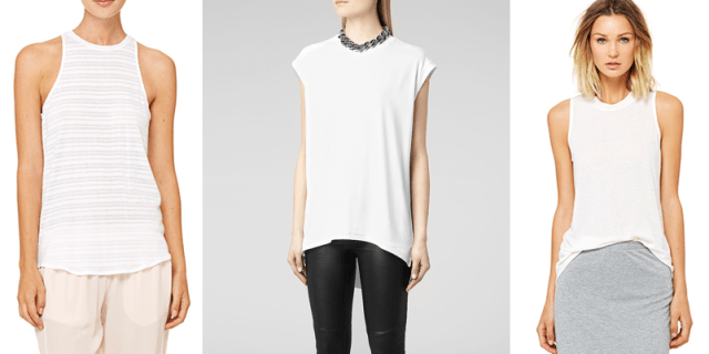 white tee bella luxe allsaints