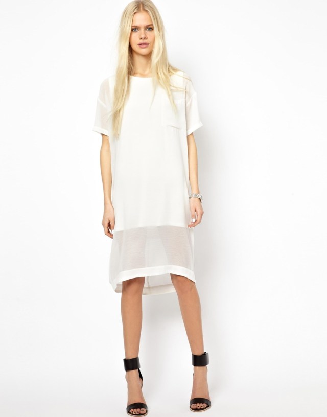 asos white angel dress