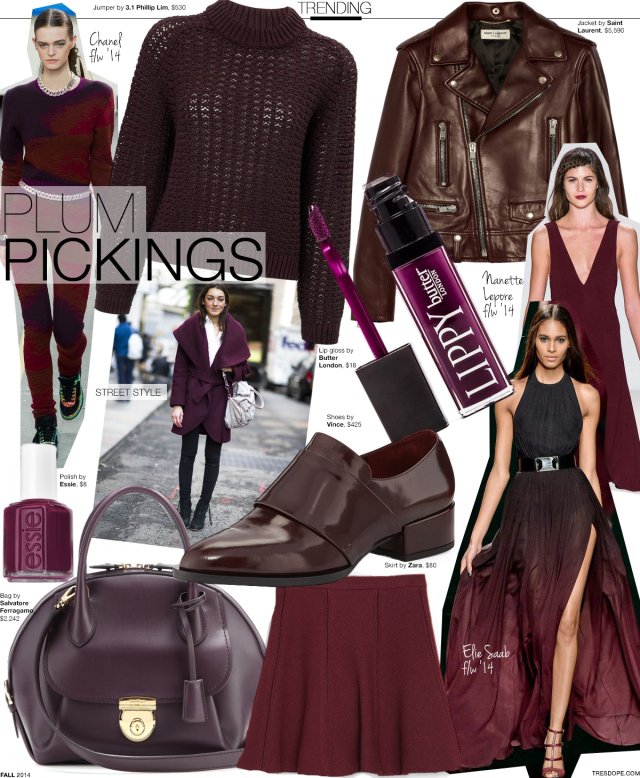 plum pickings fall color fashion trend tres dope