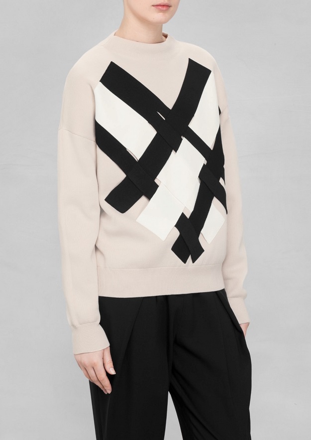 and other stories weave knit sweater