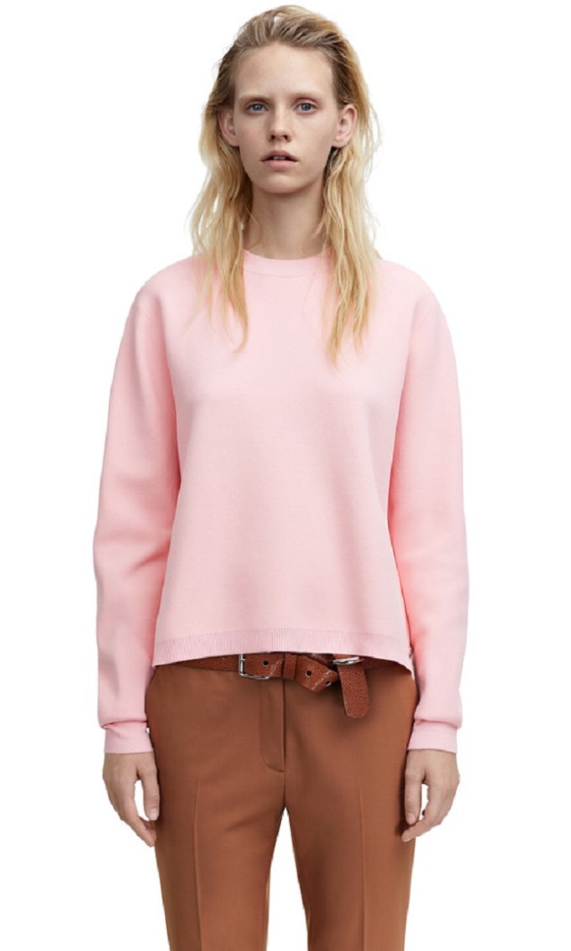 acne misty candy pink sweater